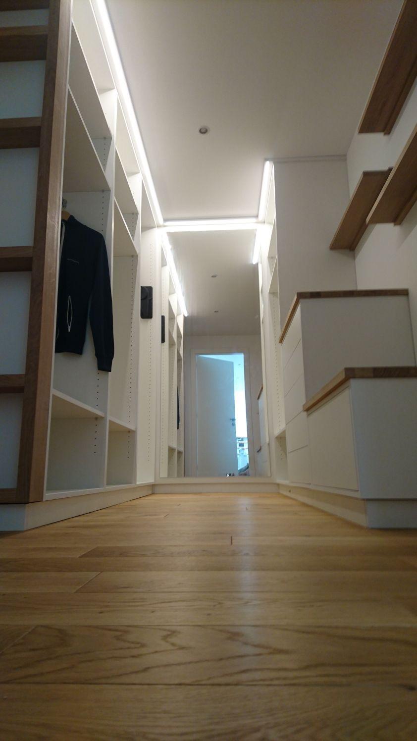 Dressing meuble blanc et bois