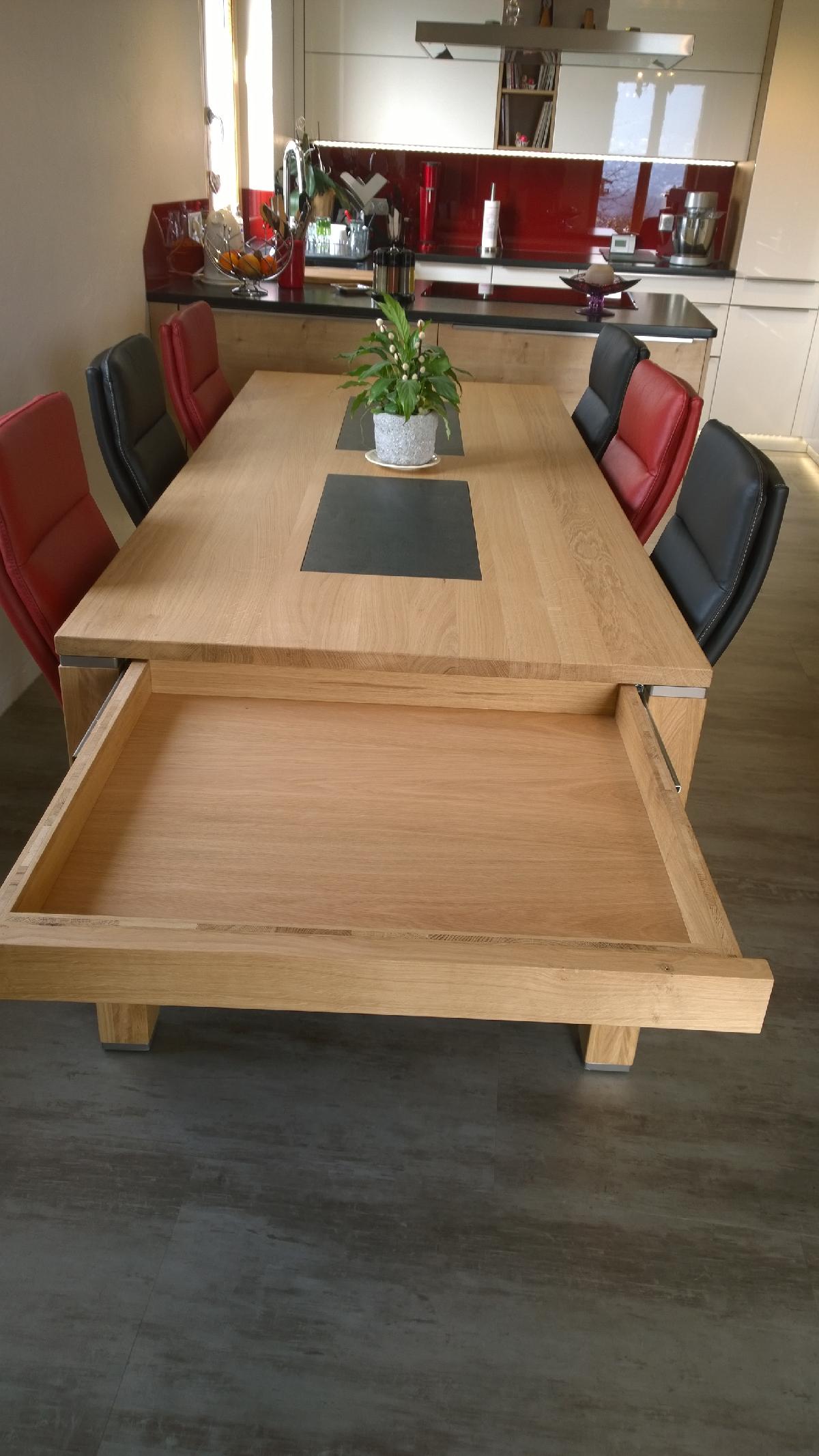 Rallonge et rangement table