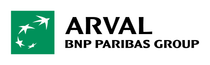 Le logo du groupe arval bnp paribas est vert et blanc.