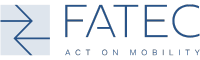 Le logo de la loi Fatec sur la mobilité est bleu et blanc