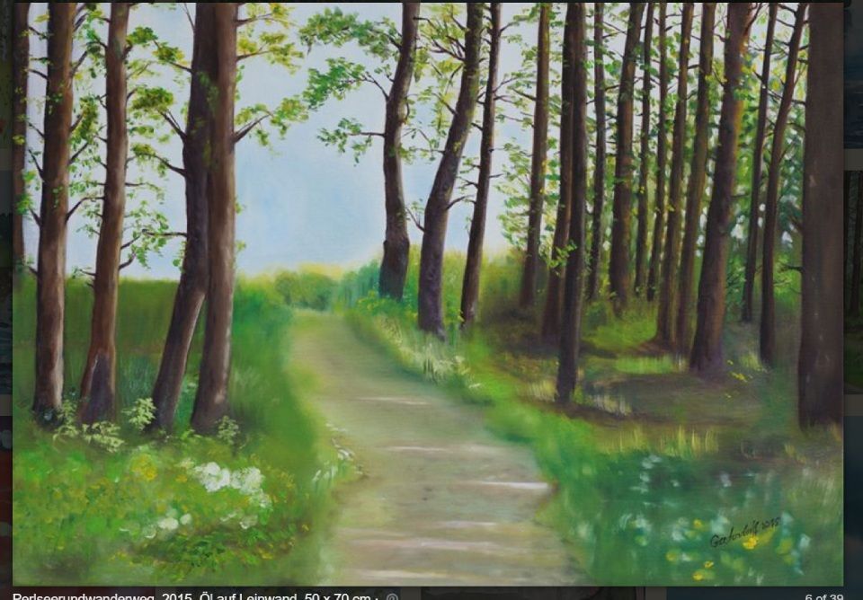 Wald Gemälde von Claudia Gerstendorff