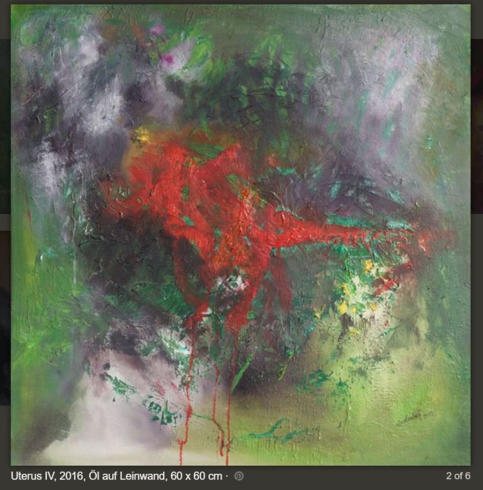 abstraktes Gemälde von Claudia Gerstendorff