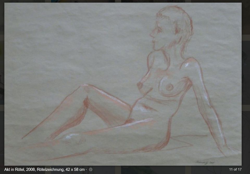 Aktzeichnung von Claudia Gerstendorff