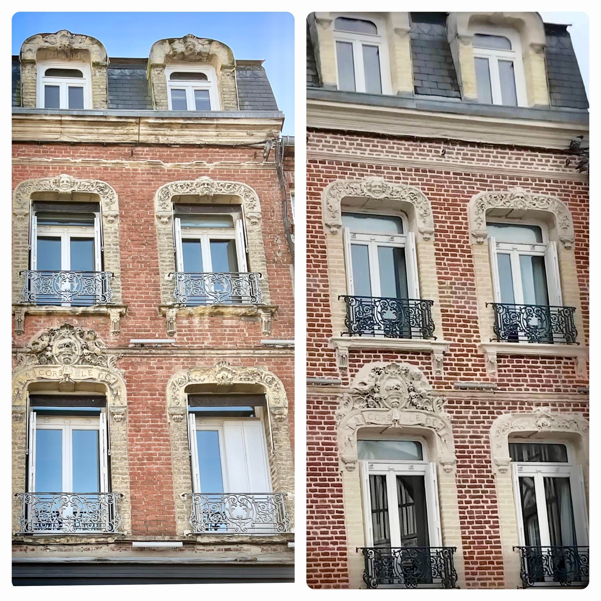 Avant / après d'une façade