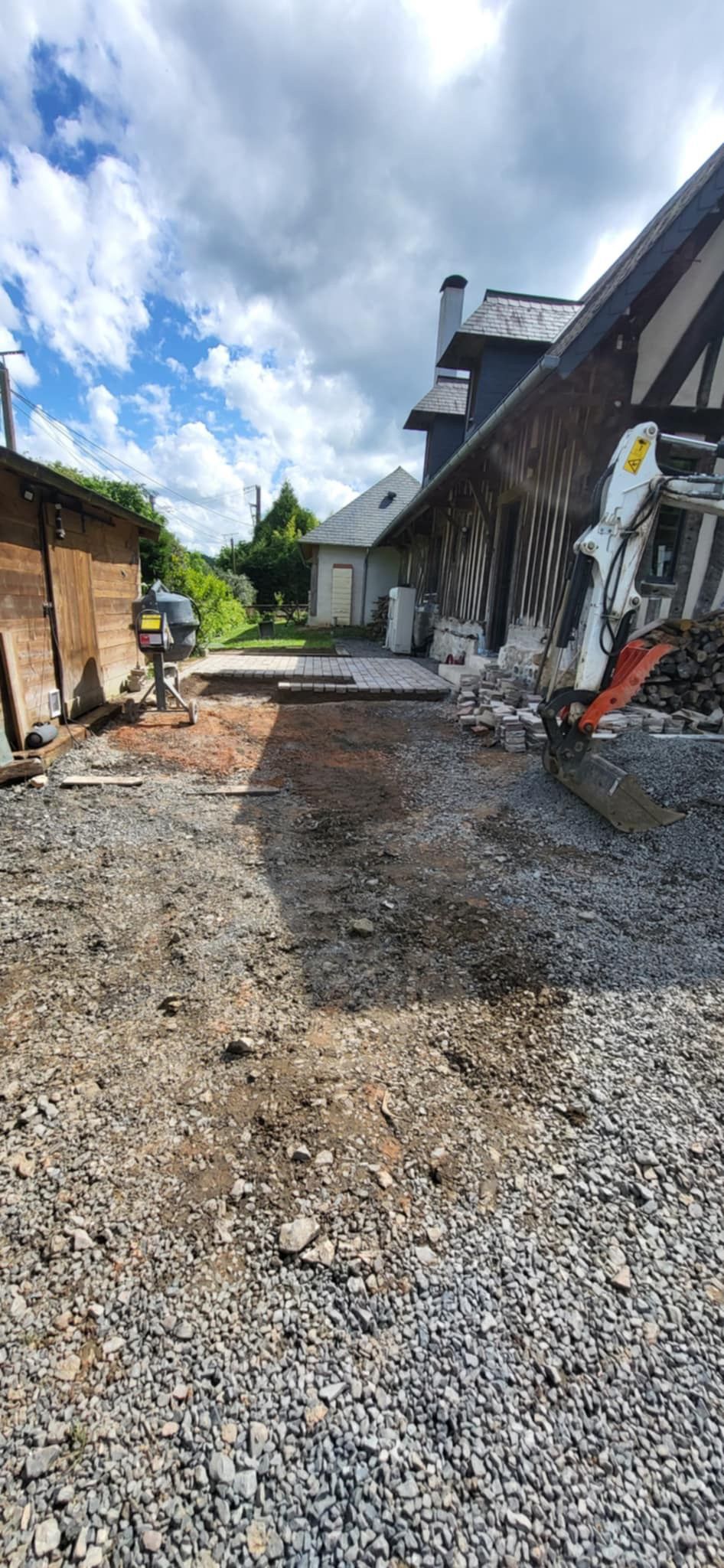 Création d'une terrasse