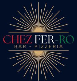 Un logo pour le bar et la pizzeria Chez Ferro