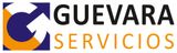 Logotipo para Guevara Servicios, que presenta un &iacute;cono "G" estilizado en azul y naranja, con el nombre en negro.