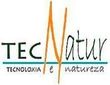 Logotipo de TEC Natur en negro y naranja, con el eslogan «tecnologia e natureza» debajo.