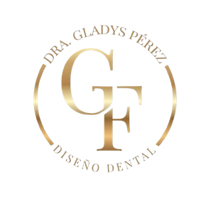 Un logotipo para una dentista llamada Dra. Gladys Pérez.