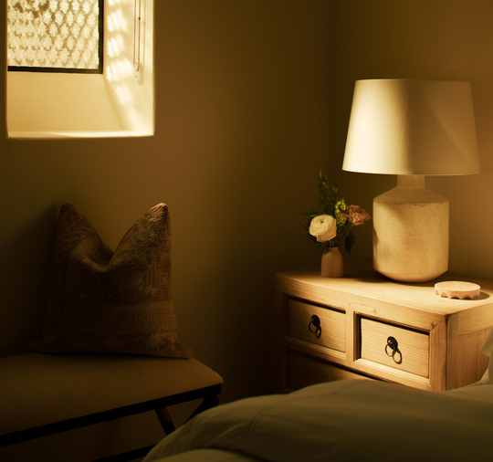 Beautifully staged luxury bedroom interior