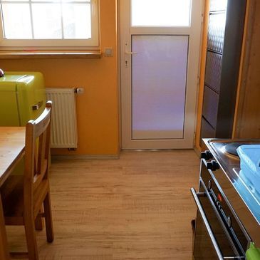 Küchenbereich in Apartment von bei Pension Jagdschlössl