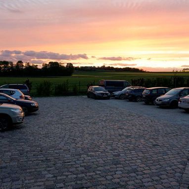 Parkplatz bei der Pension Jagdschlössl