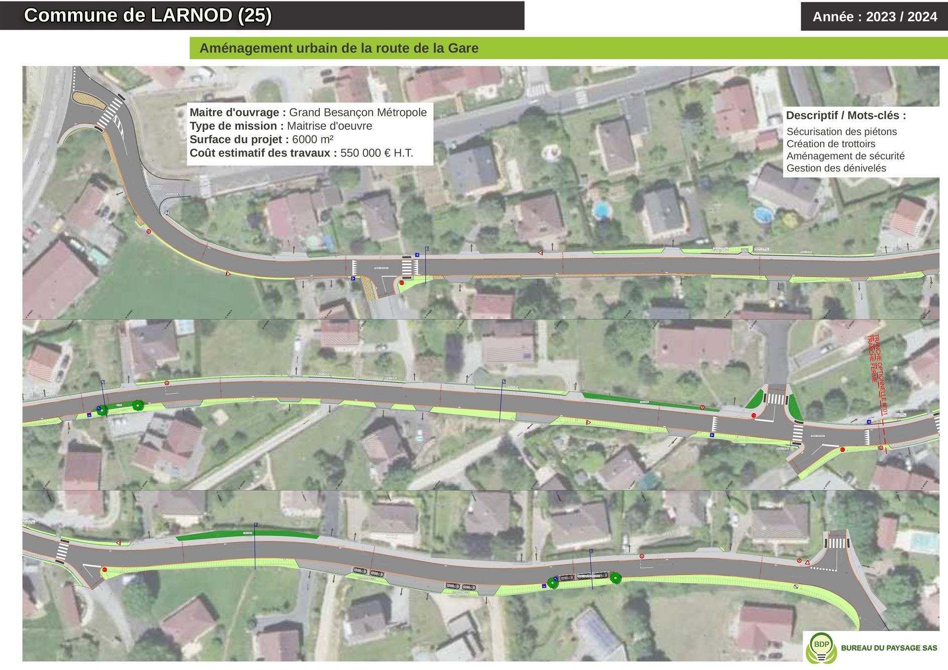 Aménagement urbain de la route de la Gare