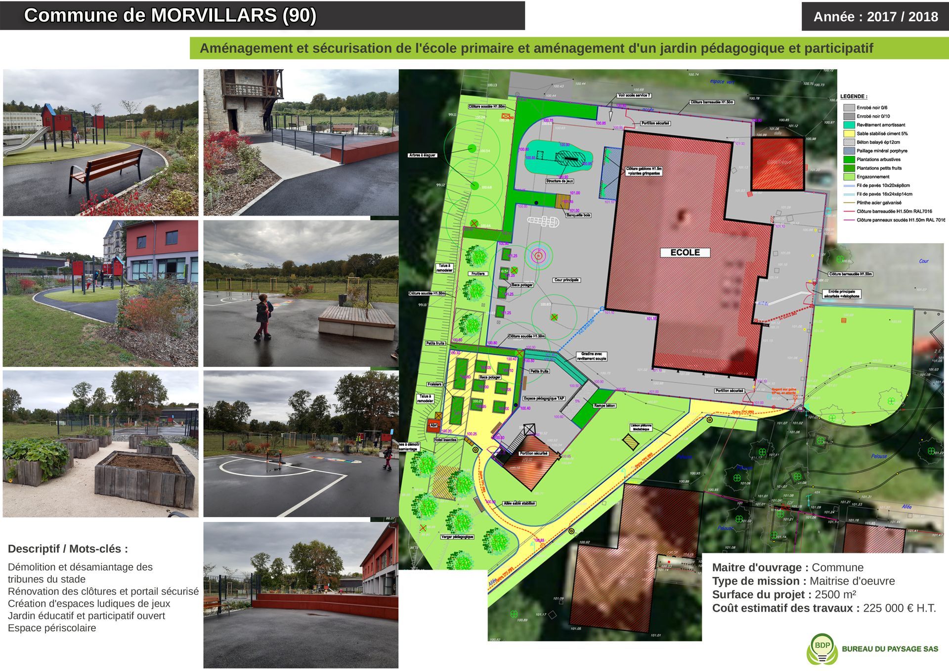 Aménagement et sécurisation de l'école primaire et aménagement d'un jardin pédagogique et participatif