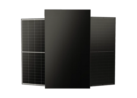 Panneaux solaires noirs.