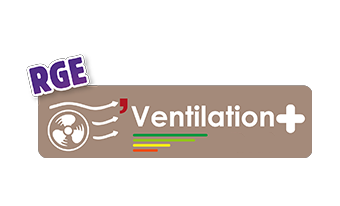 Logo certifié RGE : Ventilation+.