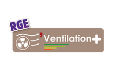 Logo certifié RGE : Ventilation+.