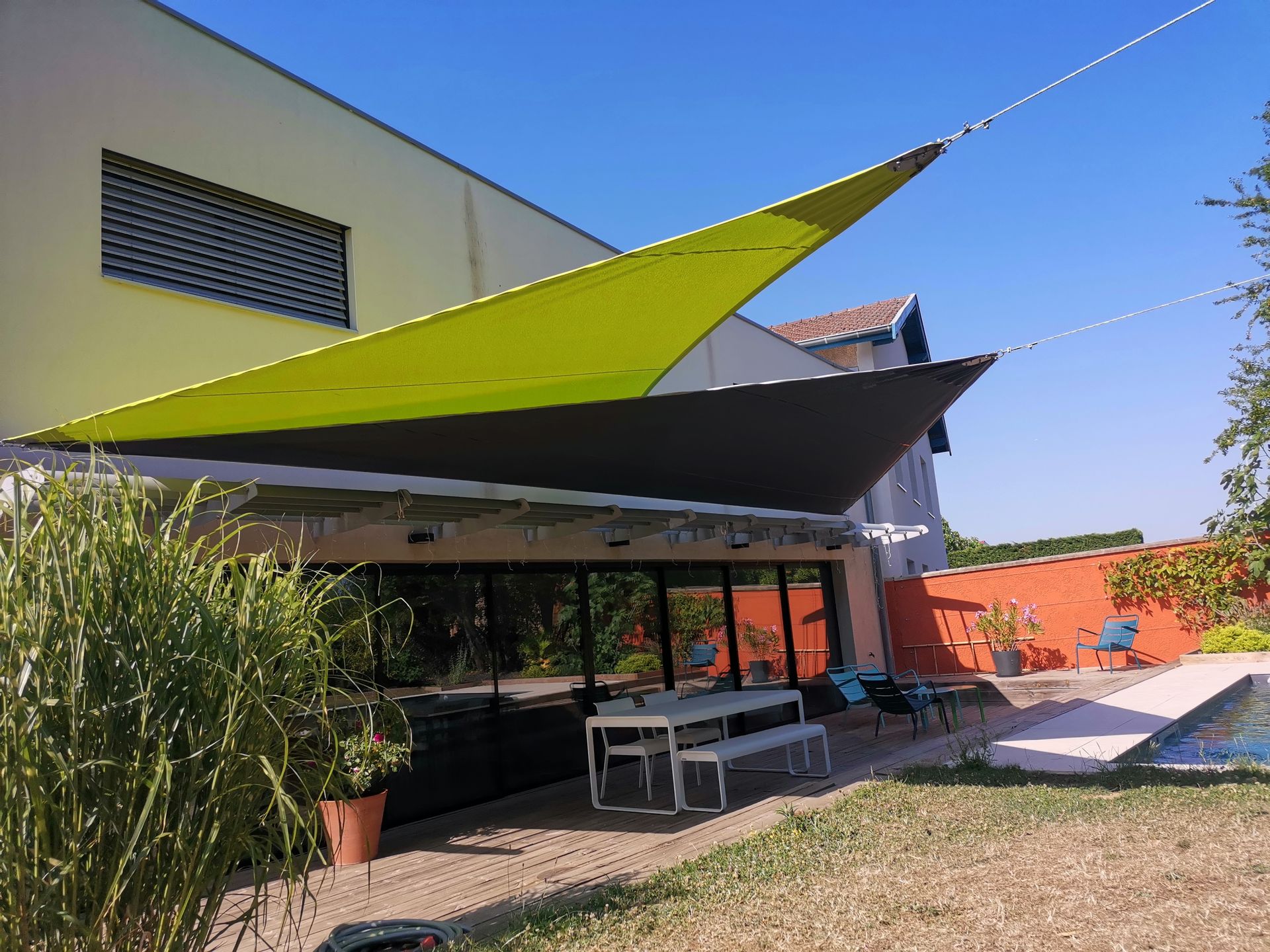 Voile d'ombrage vert