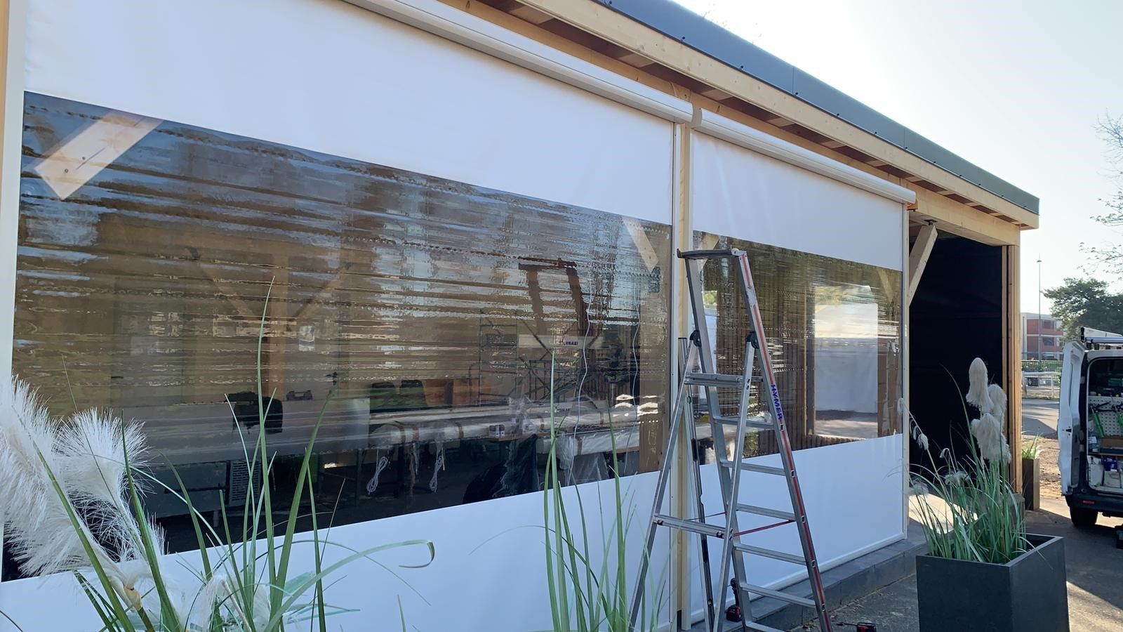 Stores installés chez un client