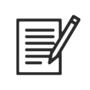 Écriture au crayon sur du papier ligné, représentant une prise de notes ou une documentation.