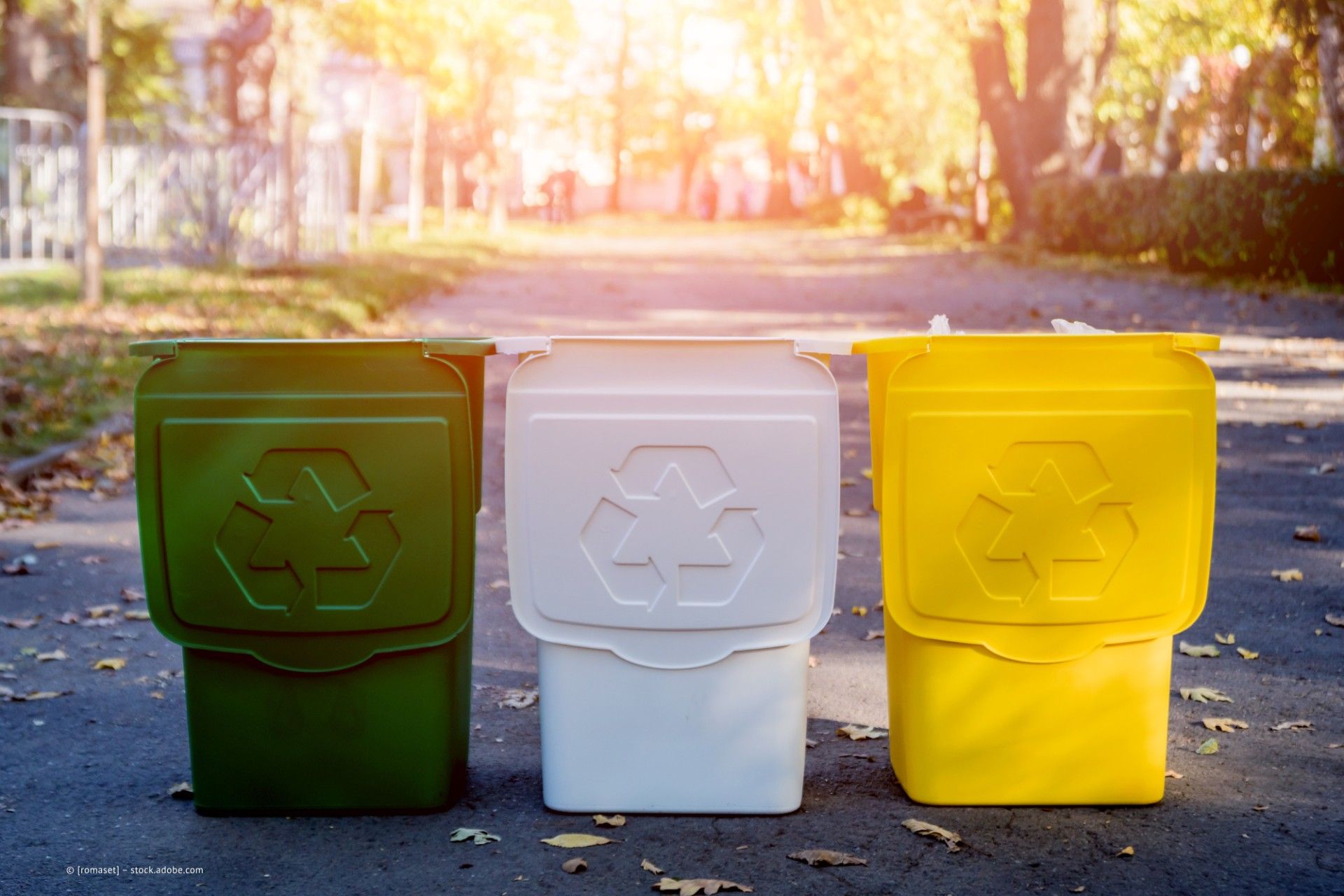 Bild von Recyclingboxen