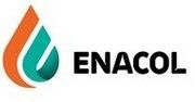 Logo for ENACOL, a teal and orange flame shape next to the word 
