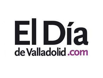 El logotipo de el dia de valladolid.com es negro y morado.