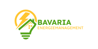 Ein Logo für Bavaria Energiemanagement mit einer Glühbirne und einem Haus.