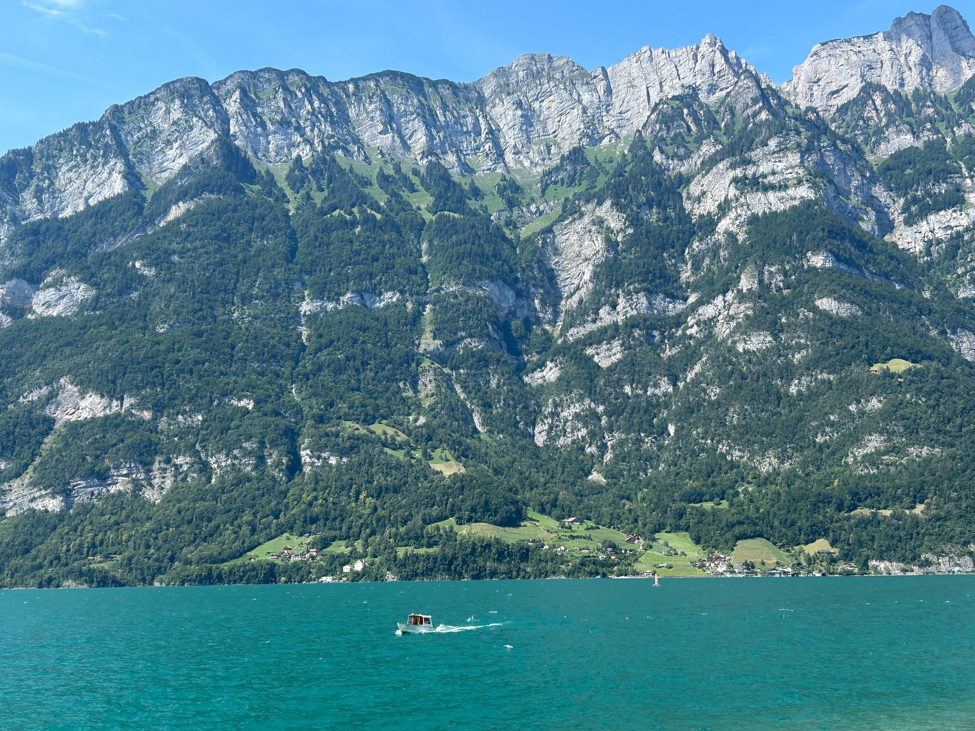 Anreise über den See