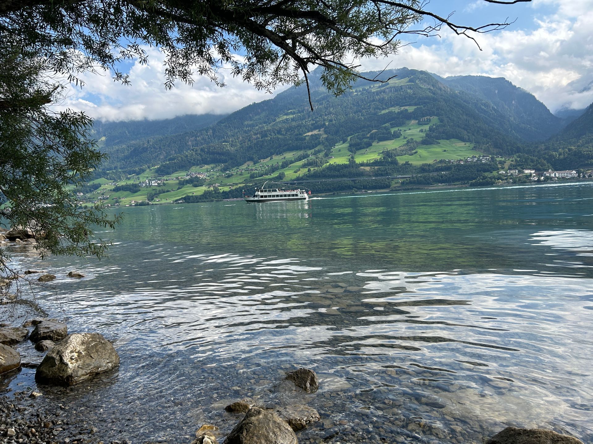 Blick nach Süden: Murg und Flumserberg  