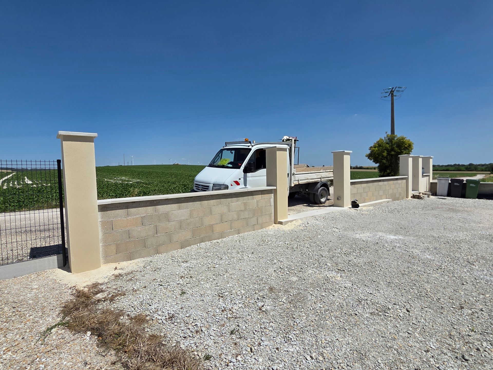 Réalisation d'une murette