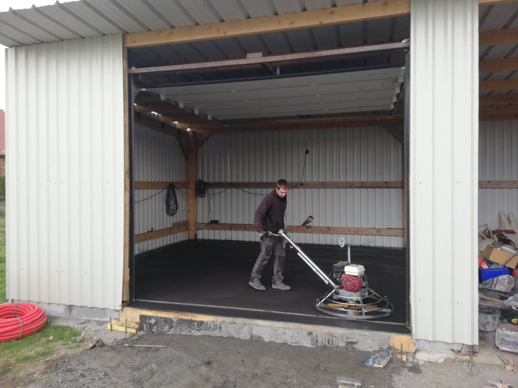 Sol en béton pour bâtiment industriel