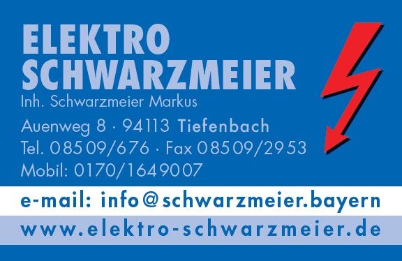 Markus Schwarzmeier Elektro-Installation | Tiefenbach | Logo