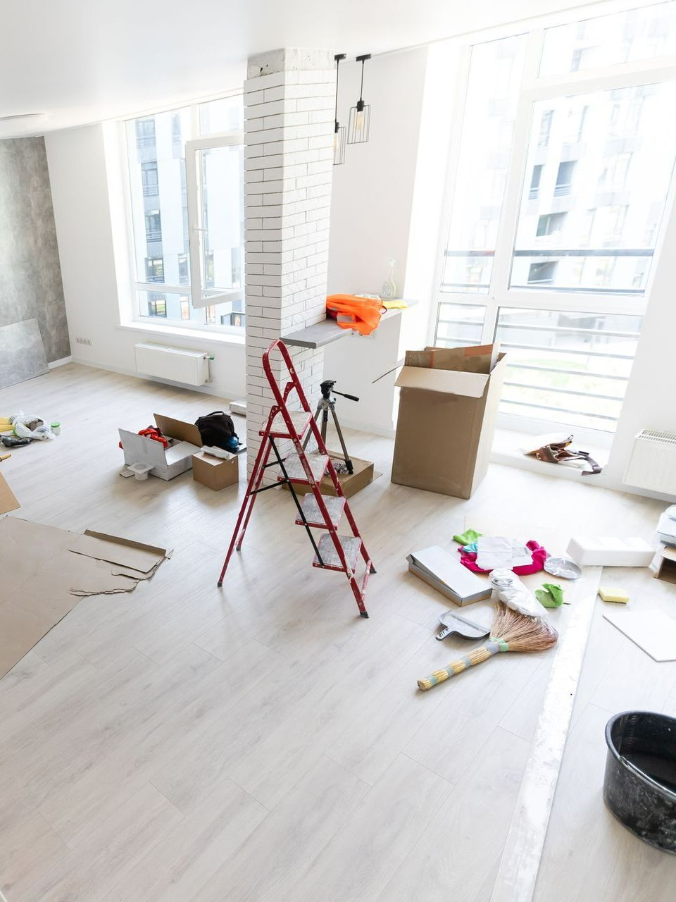 Chantier de logement en cours