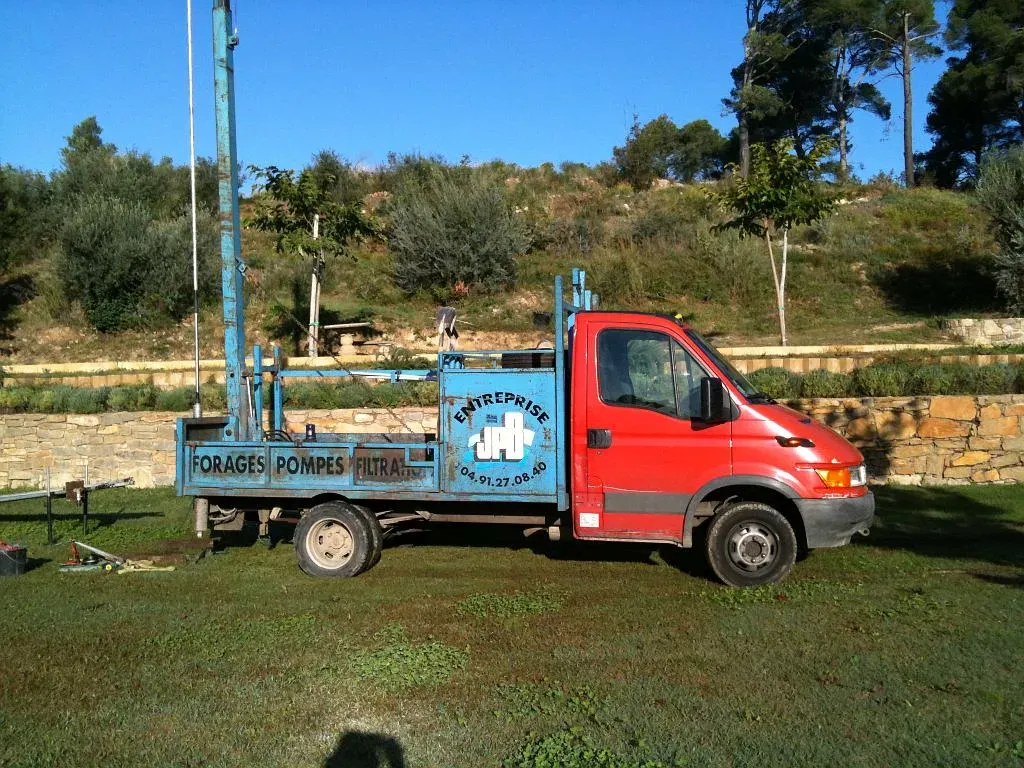Forage pour poser une pompe à eau
