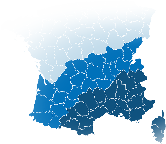 Nous intervenons dans tout le sud de la France