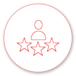 Figur mit drei Sternen