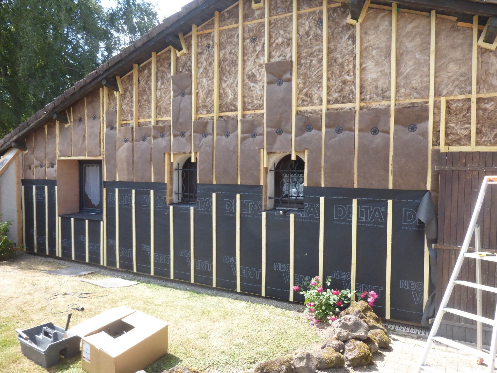 Travaux d'isolation de façade