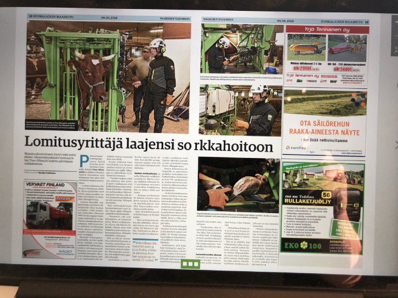 Artikkeli Suomalainen maaseutu-lehdessä