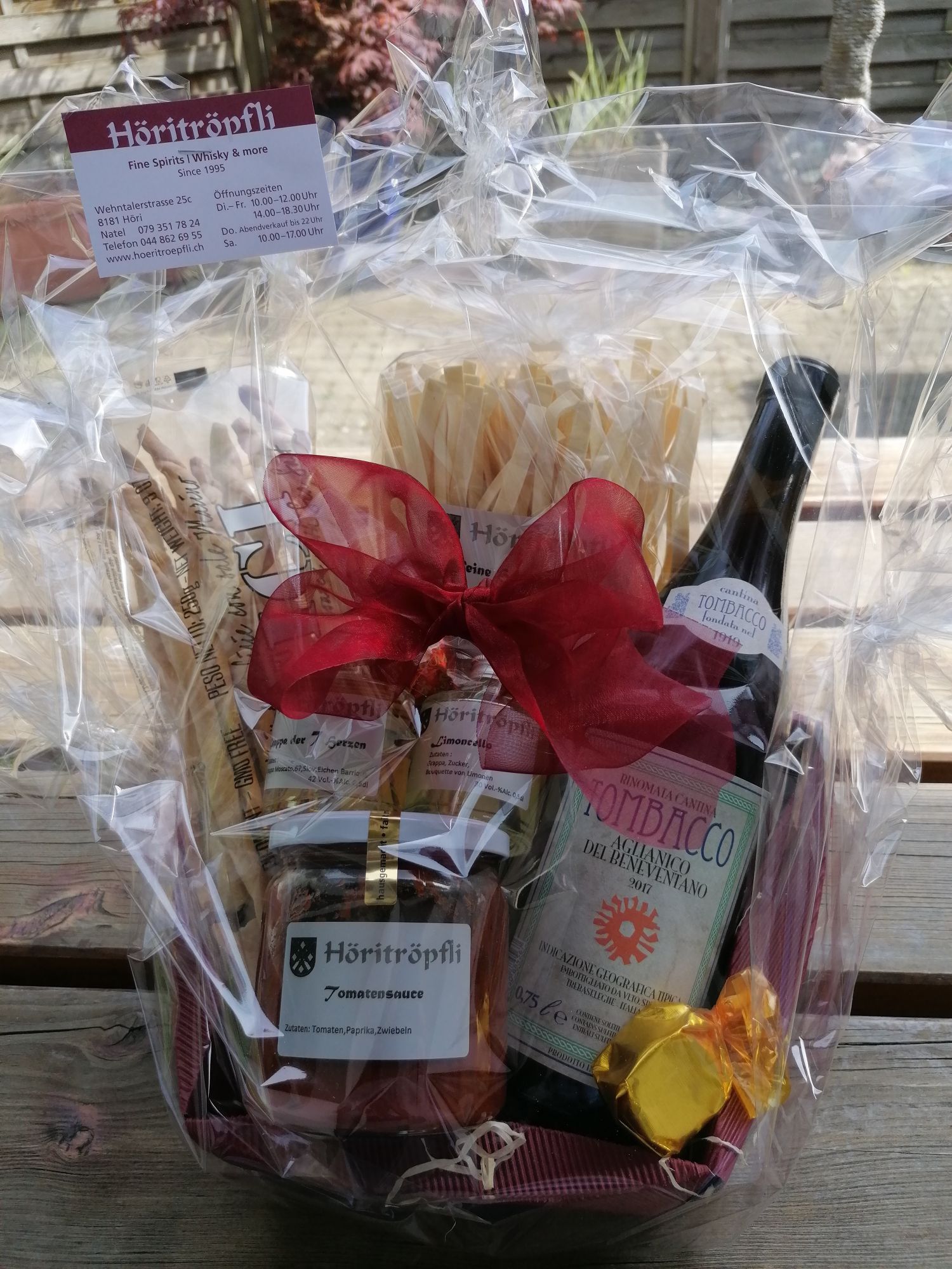 Geschenkkorb - Höritröpfli Fine Spirits, Whiskey & more - Höri