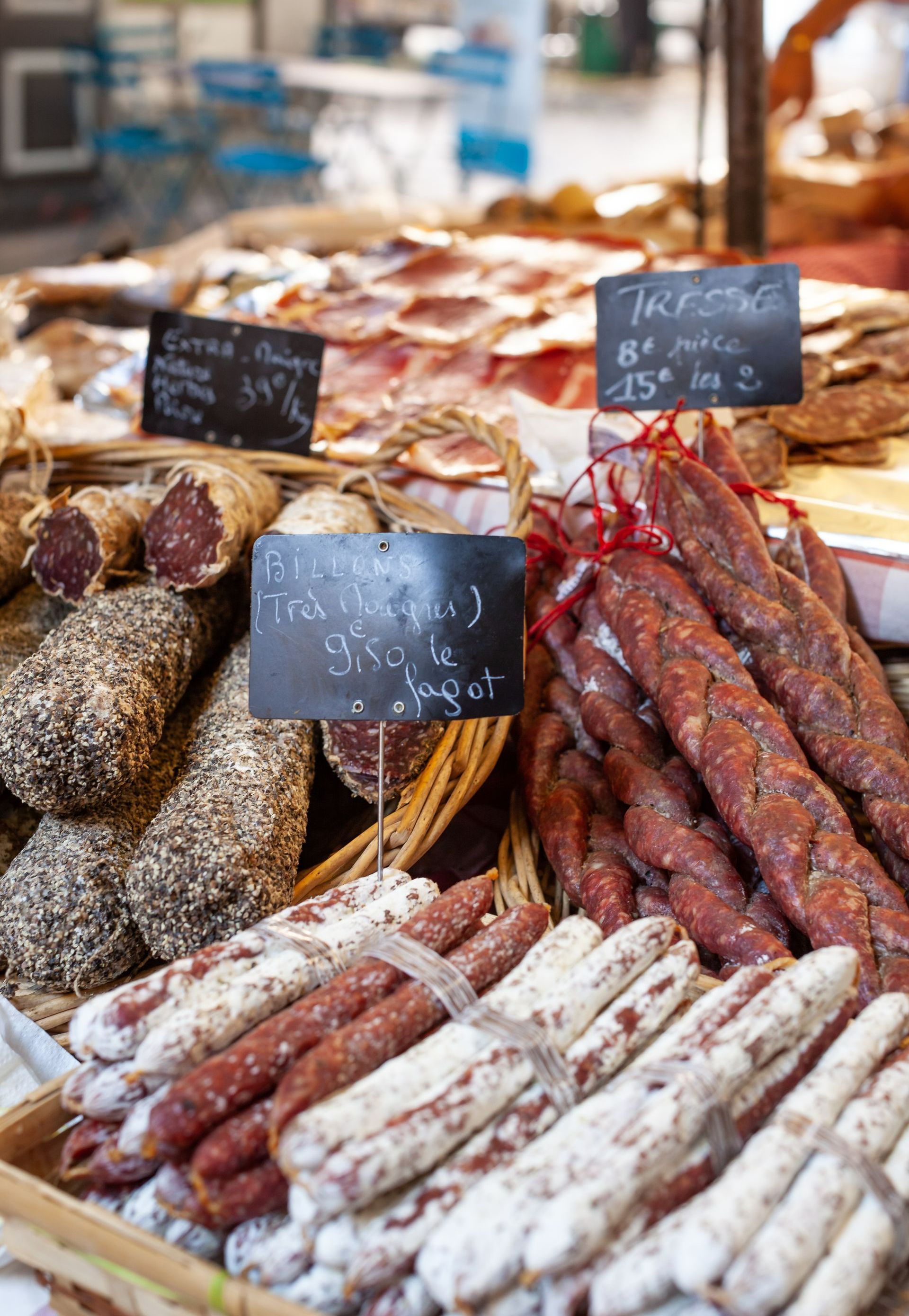 Différents saucissons