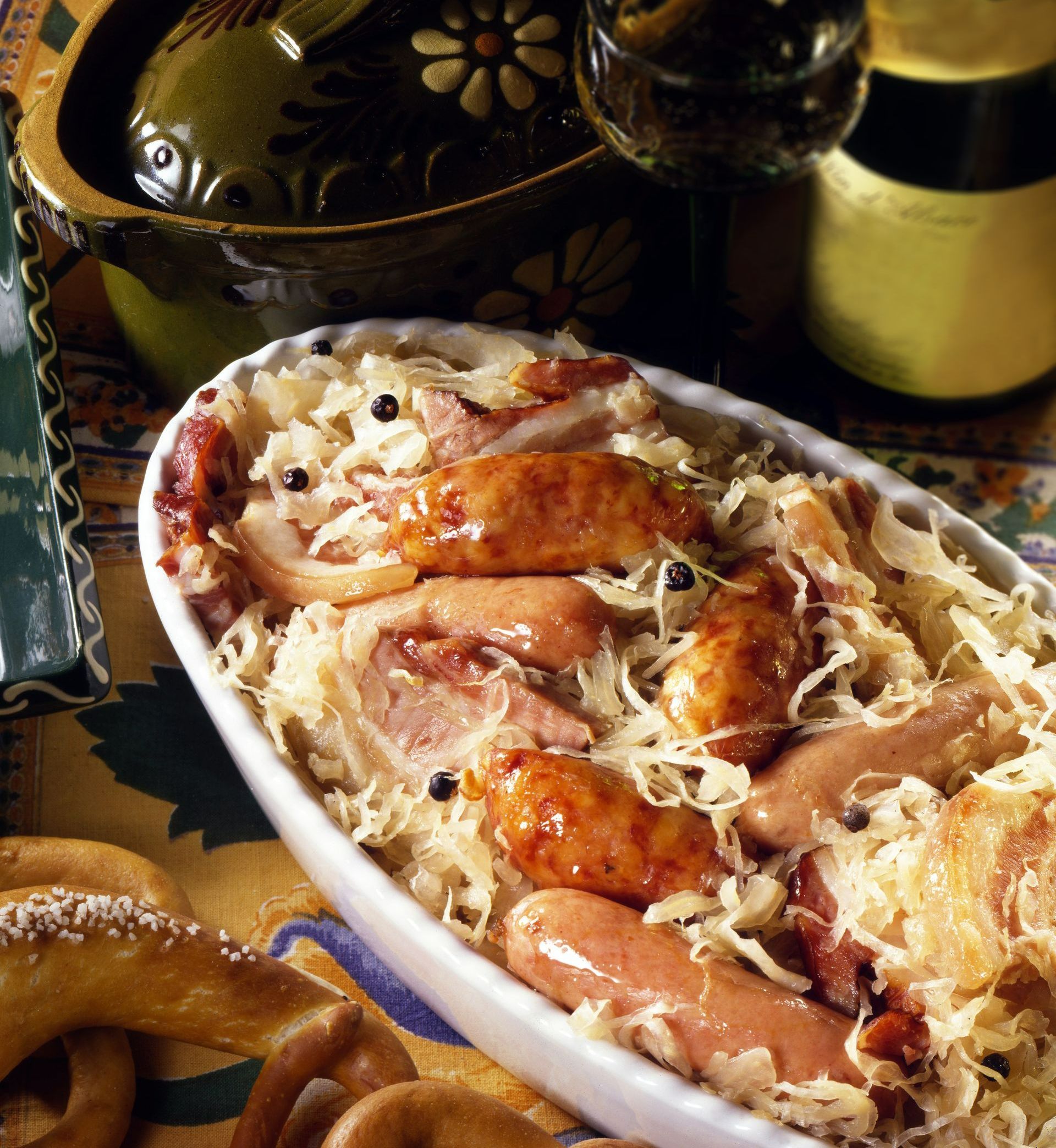 Un plat de choucroute