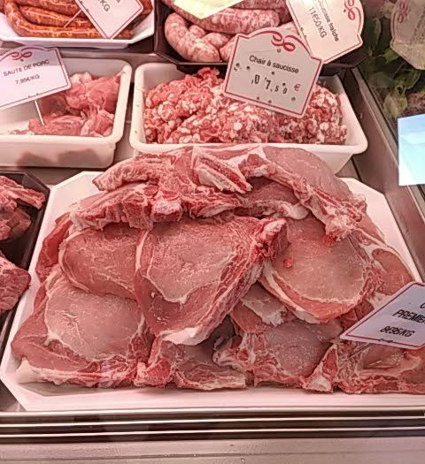 Des côtes de porc