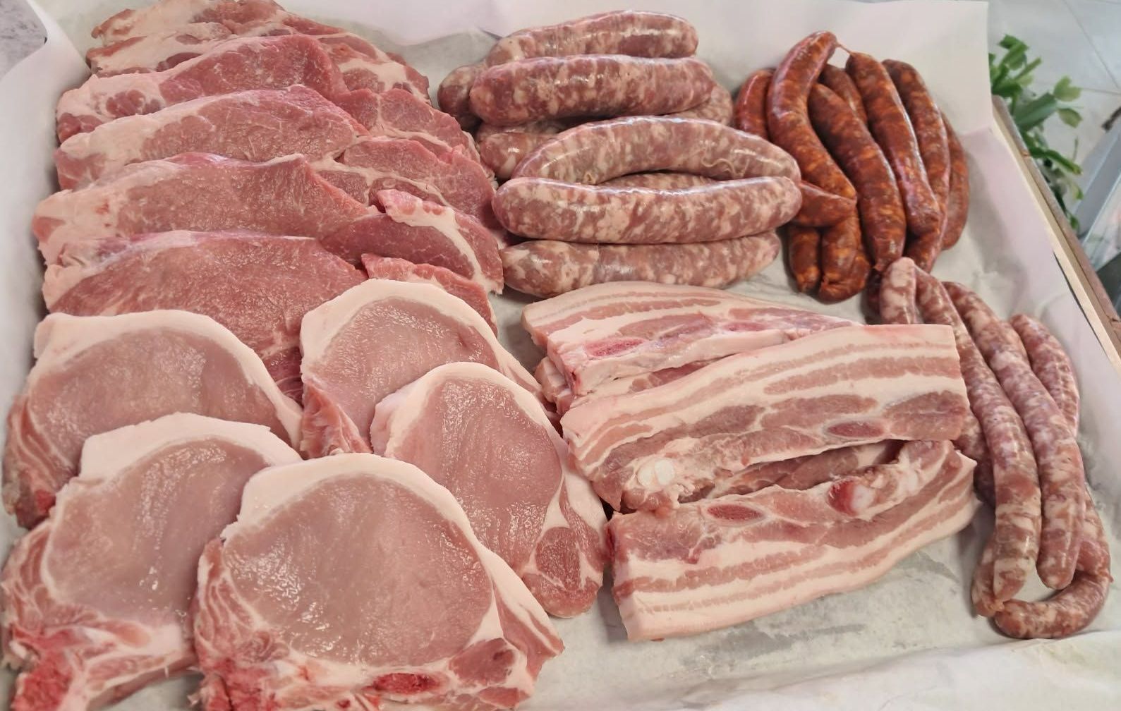 Une caissette de 5 kg de porc