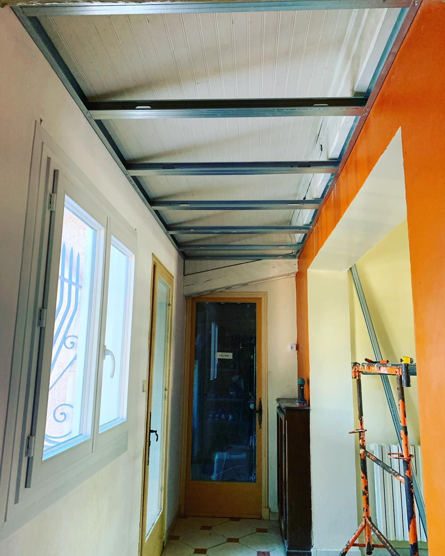Une maison en travaux.