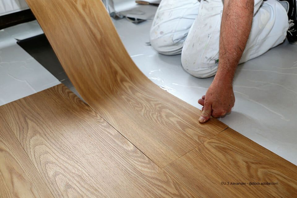 PVC-Designerboden in Wohnung