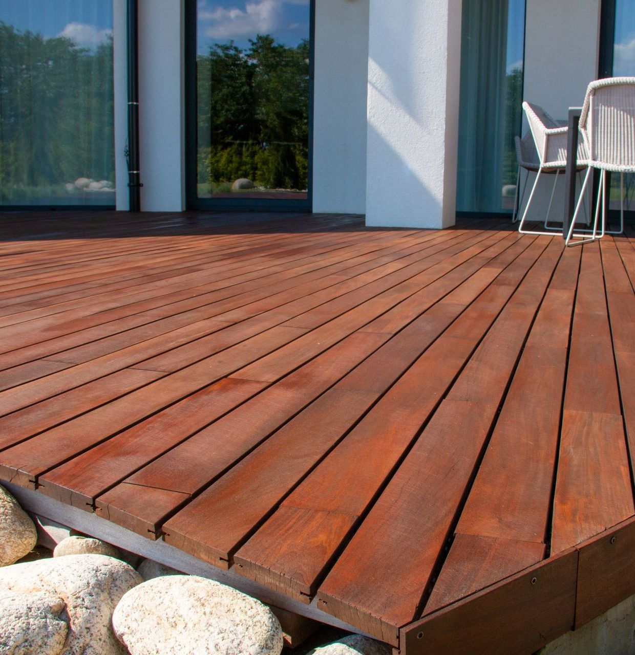 Une terrasse en bois