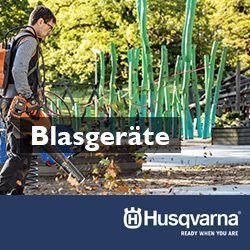 Husqvarna Werbebanner: Blasgeräte