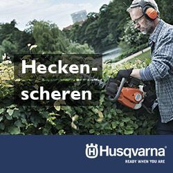 Husqvarna Werbebanner: Heckenscheren