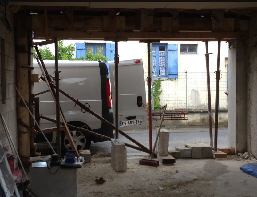 Ouverture de mur porteur, poutres IPN